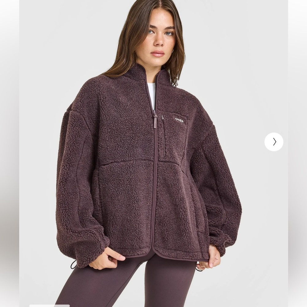 Oner Active Deep Brown Teddy Jacket